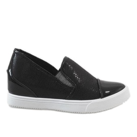 Crne tenisice na klin DD437-1 crna