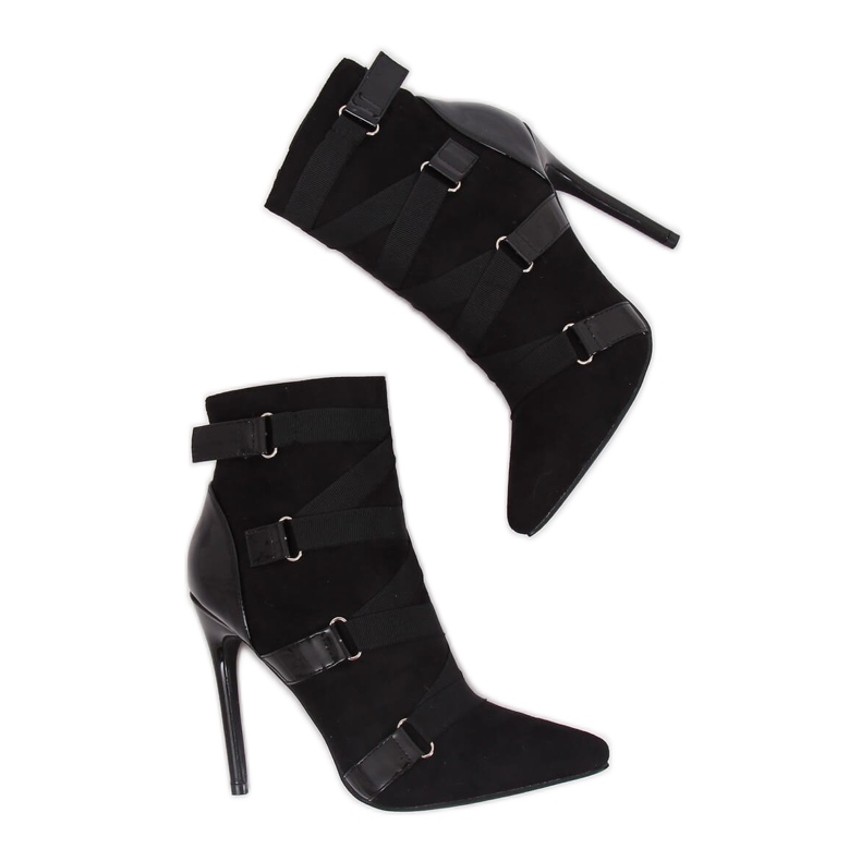 Crne čizme na iglu crne BKKX1150 crne Ii kvalitete crno