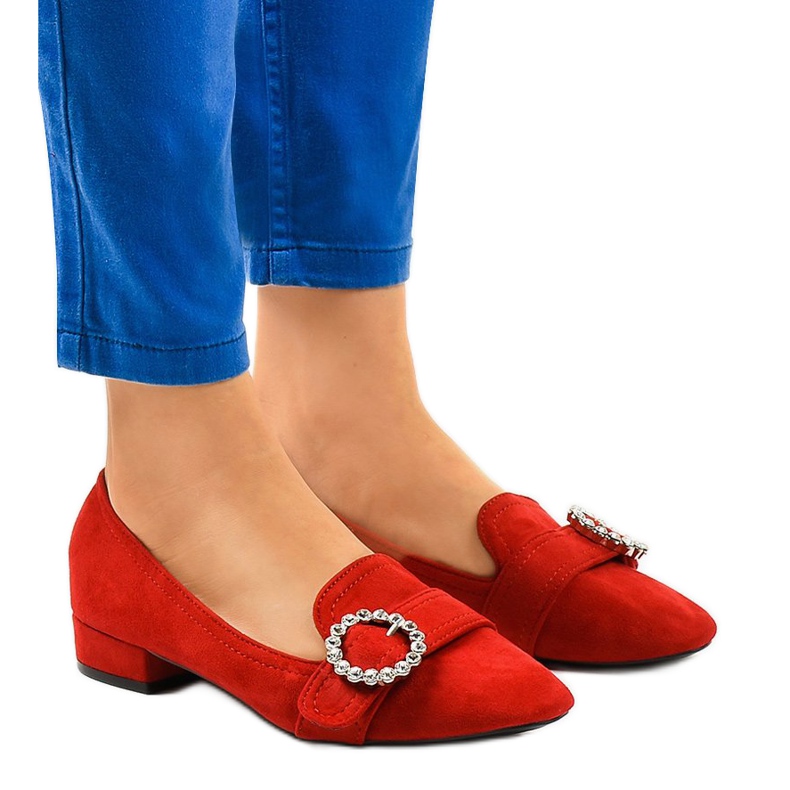 Crvene antilop visoke potpetice L419 crvena