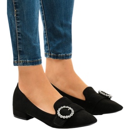 Crne štikle od visokih potpetica L419 crna