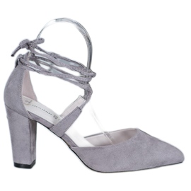 Goodin Vezane pumpe siva