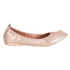 Goodin Zlatne balerinke s eko kožom zlatni