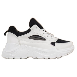 SHELOVET Udobne tenisice bijela crna