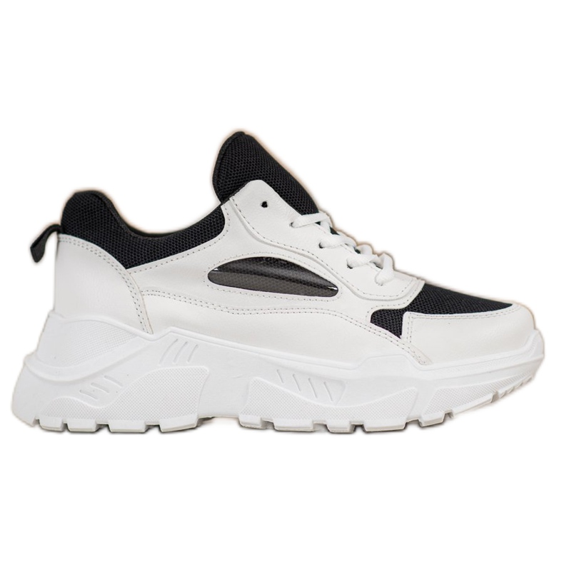 SHELOVET Udobne tenisice bijela crno