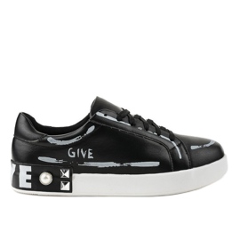 Crne tenisice ukrašene G272 klinovima crna