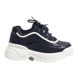 Crne sportske tenisice od eko kože 7918-Y crna