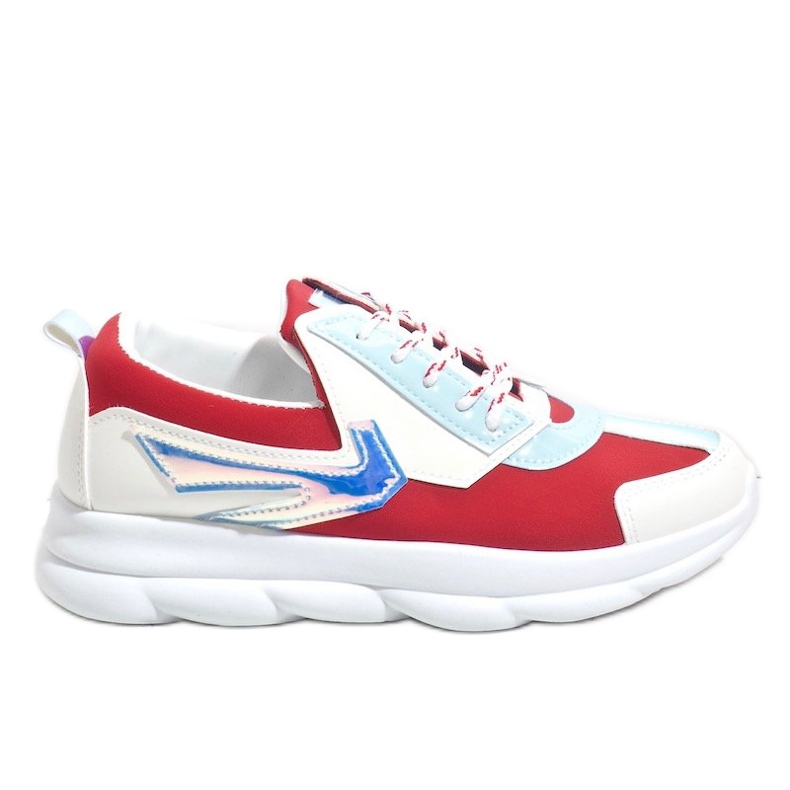 Ženske bijele sportske tenisice W-3112 bijela crvena raznobojna