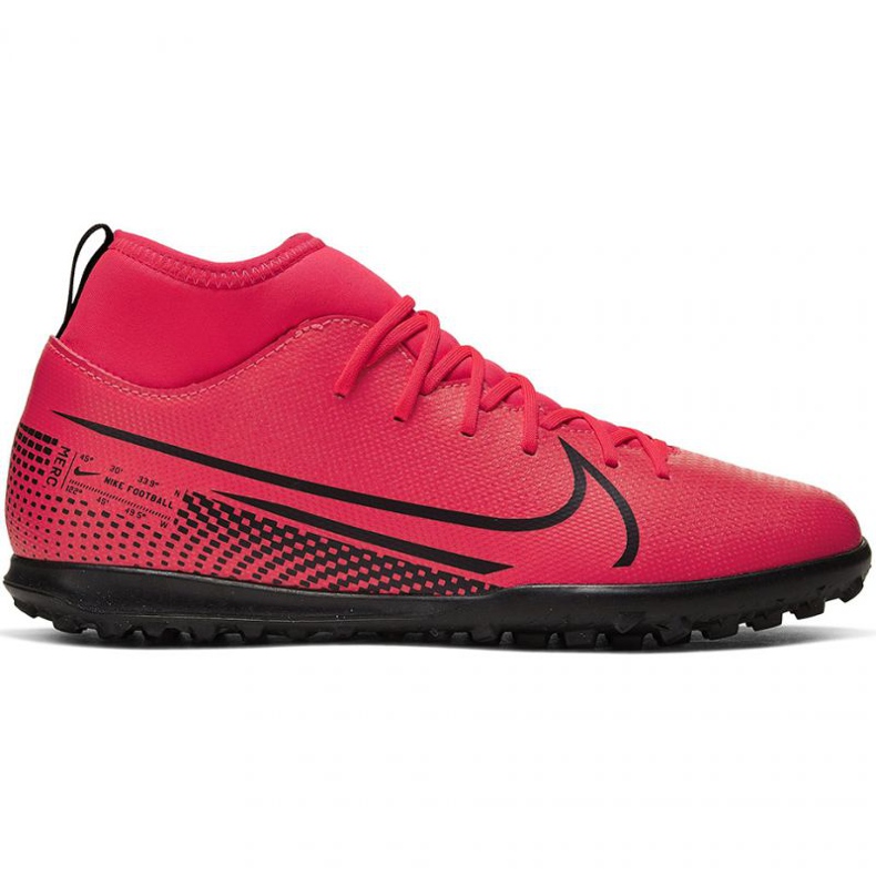 Nike Mercurial Superfly 7 Club Tf Jr AT8156-606 nogometne cipele crvena naranče i crvene