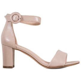 Evento Klasične sandale na visoku petu bež