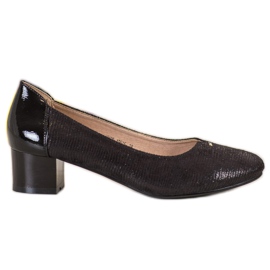 VINCEZA pumpe za tekstil crna