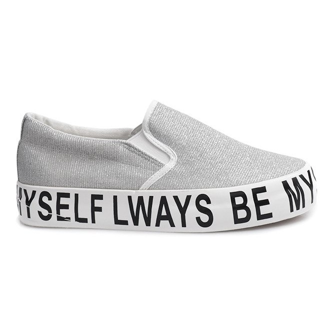 Slip On Glitter E22 siva