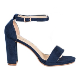 Goodin Sandale od antilopa na šanku plava
