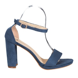 Goodin Sandale od antilopa na šanku plava