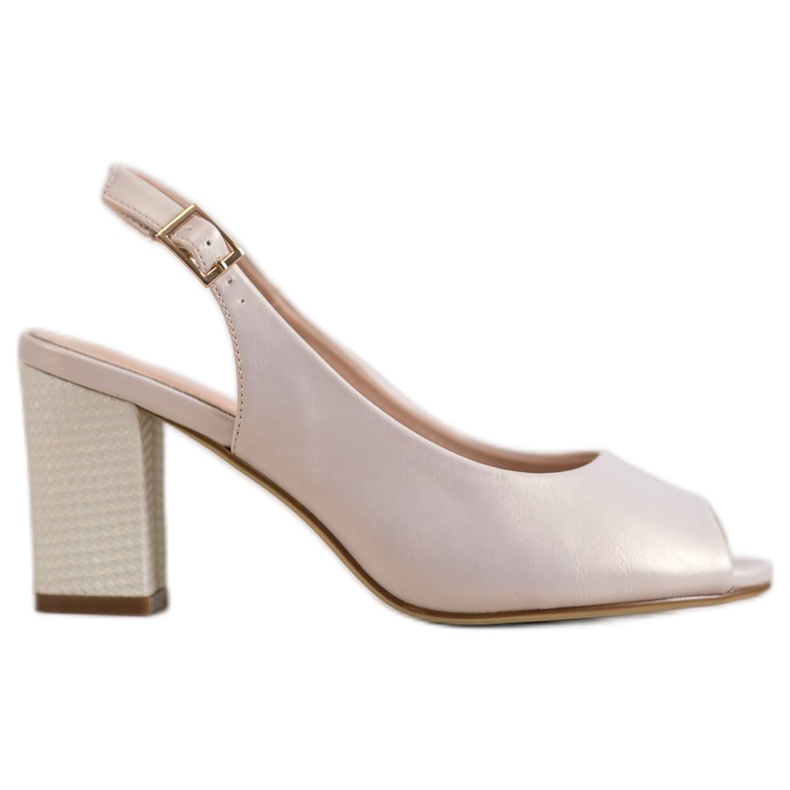 Sergio Leone Elegantne sandale s otvorenim prstima smeđa