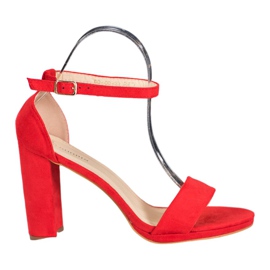 Goodin Sandale od antilopa na šanku crvena