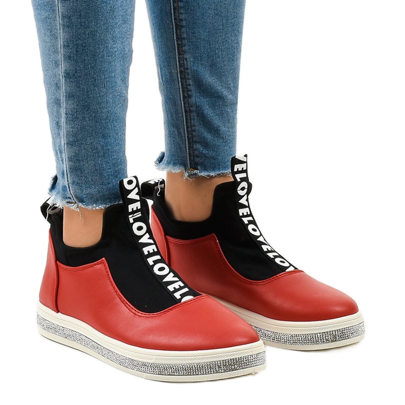 Crvene tenisice s klizanjem Lycra 1155-Y crvena