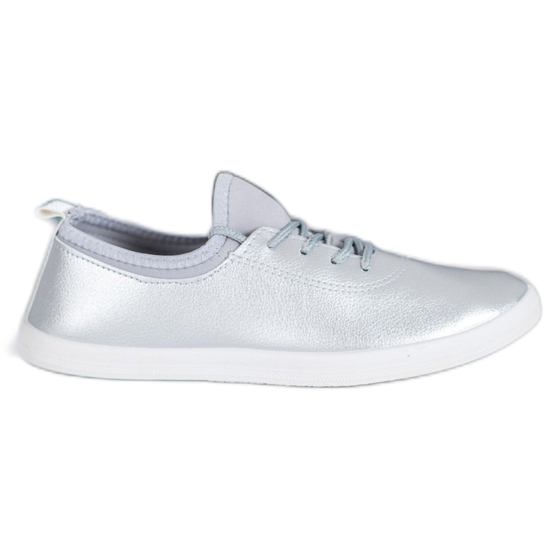 SHELOVET Lagane tenisice s eko kožom siva