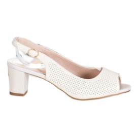 Sergio Leone Ažur sandale na šanku žuta boja