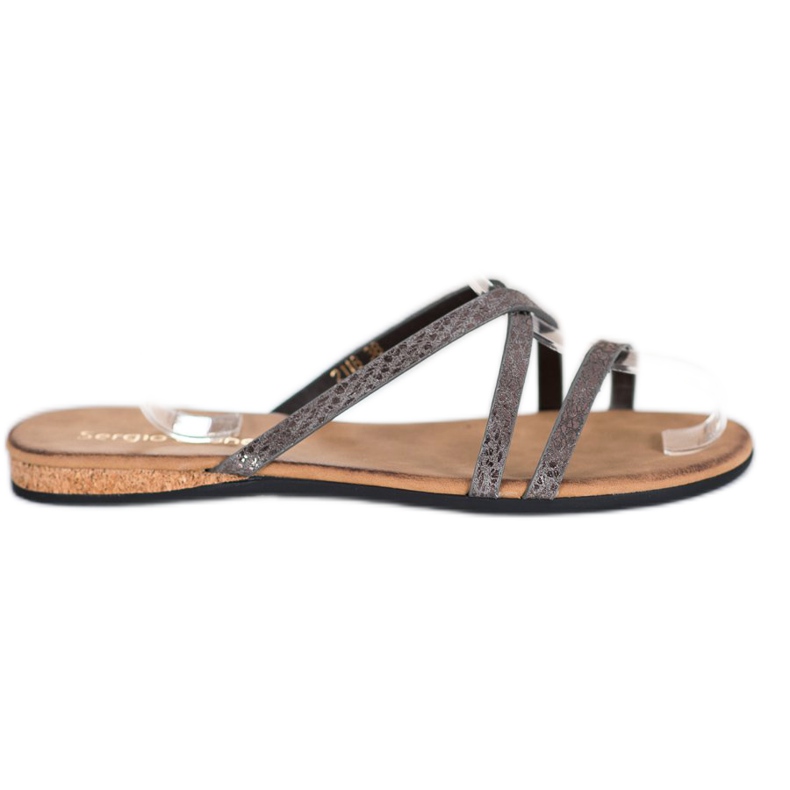 Sergio Leone Elegantne papuče siva