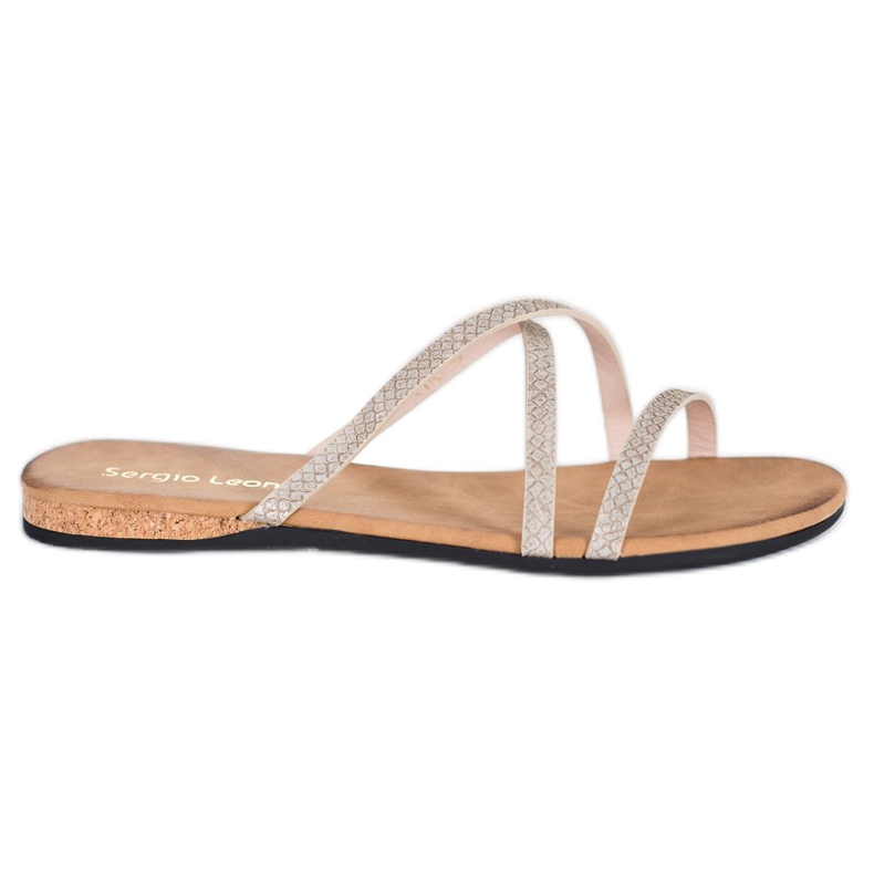 Sergio Leone Elegantne papuče žuta boja