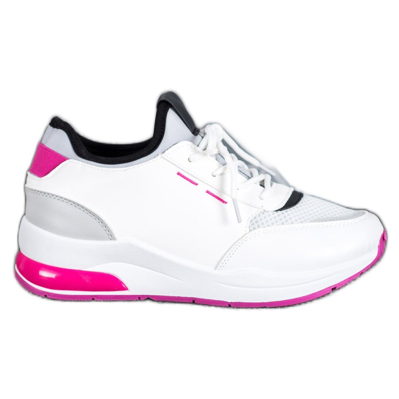 SHELOVET Vezane cipele od eko kože bijela