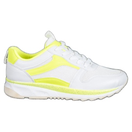 SHELOVET Vezane bijele cipele bijela