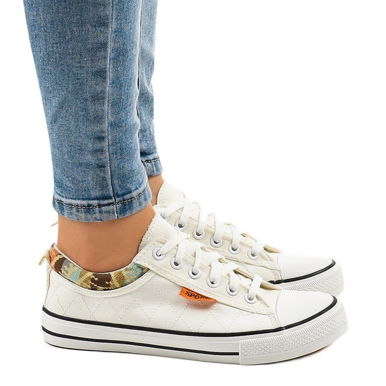 Klasične bijele tenisice W11 bijela