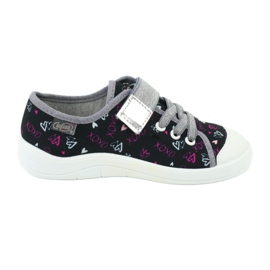 Befado dječje cipele 251Y142 crna ružičasta siva