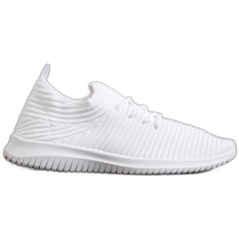 SHELOVET Tekstilne klizne cipele bijela