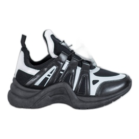 SHELOVET Udobne modne tenisice bijela crna