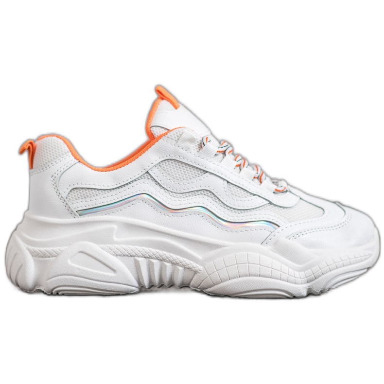 SHELOVET Tenisice na platformi bijela