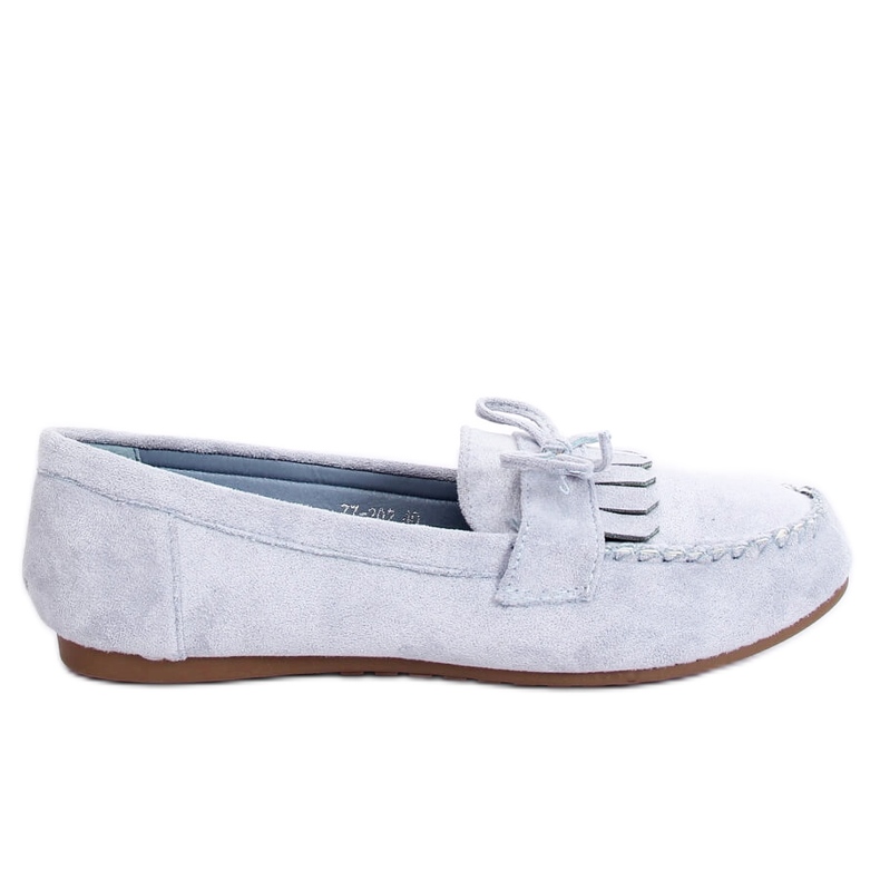 Ženske klasične plave mokasine 77-202 Plave plava