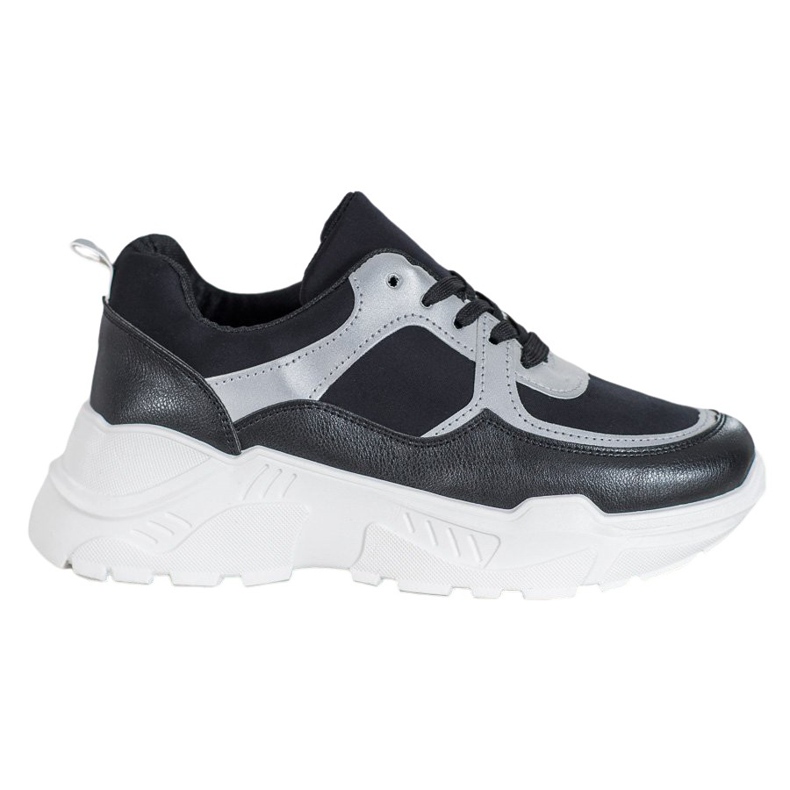 SHELOVET Klasične crne tenisice crno