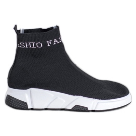 SHELOVET Modne cipele na štipanje crna