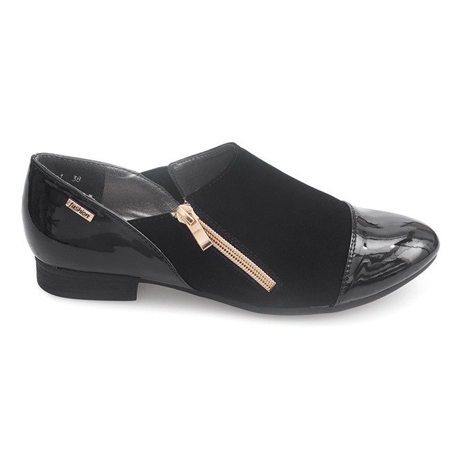 Klasične cipele s patentnim zatvaračem 2060A Crna crno