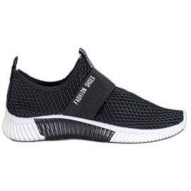 SHELOVET Klizne modne cipele crna