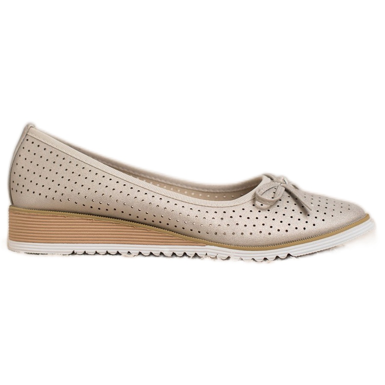 Goodin Ažurne pumpe s klinom zlatna