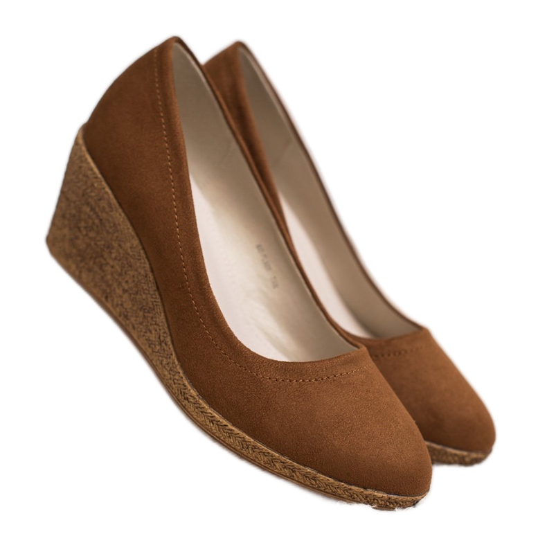 Goodin Klasična klinasta balerina smeđa