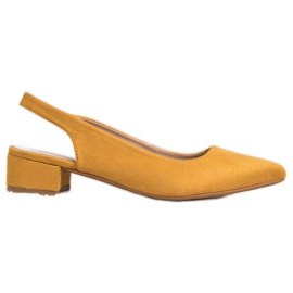 Goodin Pumpe s otkrivenom petom žuta boja