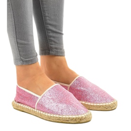 Ružičaste espadrile sa slip-on 1609 ružičasta