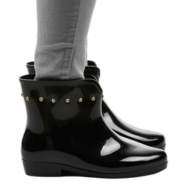 Crne kratke galoše s kubičnim cirkonijem SD97E-1 crna