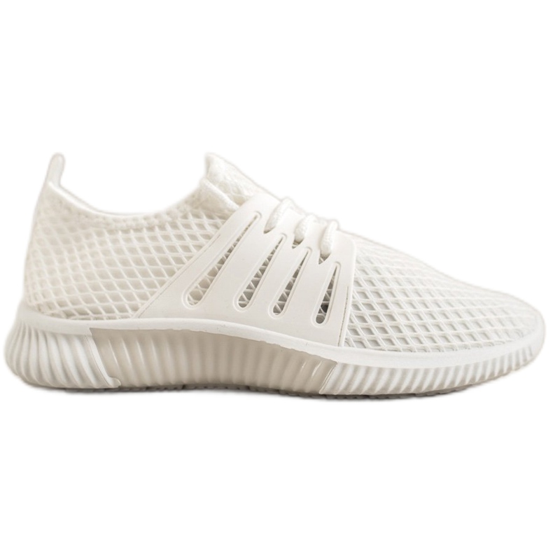 SHELOVET Moderne cipele s mrežom bijela