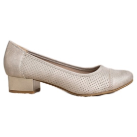 Goodin Ažurne pumpe na stupu smeđa žuta boja