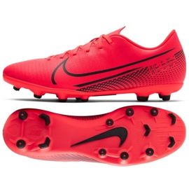 Nike Mercurial Vapor 13 Club Fg Mg M AT7968-606 nogometne cipele raznobojna naranče i crvene