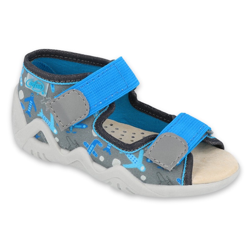 Befado žute dječje cipele 350P007 plava siva