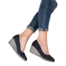 Goodin Klasična klinasta balerina plava