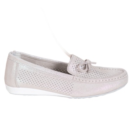 Goodin Kožne cipele s mašnom smeđa