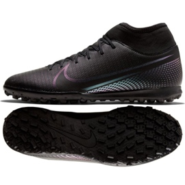 Nike Mercurial Superfly 7 Club Tf M AT7980-010 nogometne cipele crna crna