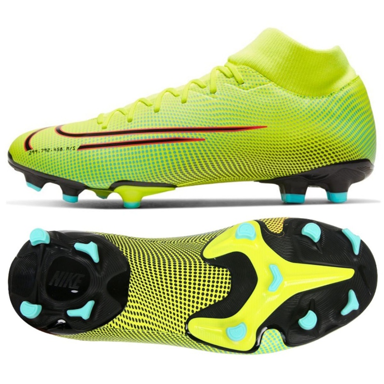 Nike nogometne cipele Mercurial Superfly 7 Academy Mds FG / MG M BQ5427-703 žuta boja žuta boja