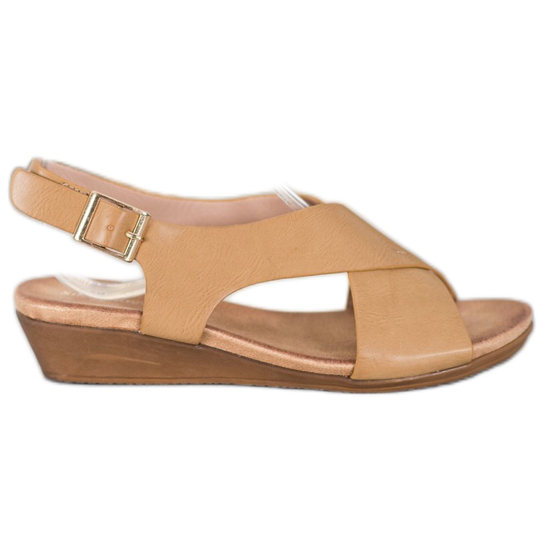 Small Swan Udobne sandale u bež boji